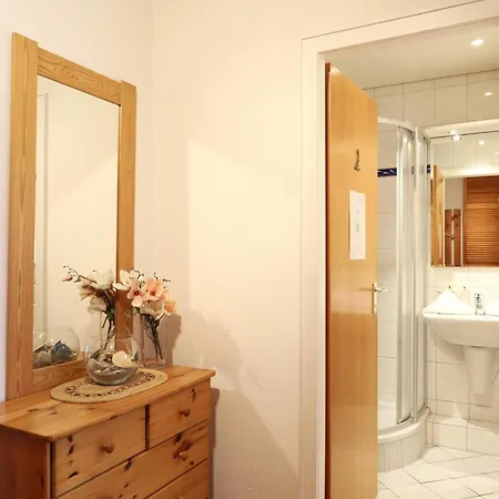 Freundliches 2-zimmer-appartement Mit Kieferneinrichtung Und Einem Balkon.